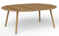 Kulatý rozkládací jídelní stůl Eat Round Ø115 či 140 cm s přídavnou deskou 