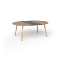 Kulatý rozkládací jídelní stůl Eat Round Ø115 či 140 cm s přídavnou deskou 