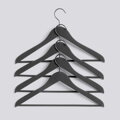Ramínka Soft Coat Hanger / Slim Black + bar