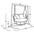 Zahradní houpačka Swing Sofa Gravity 9884