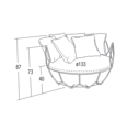 Sedačka Gravity Sofa