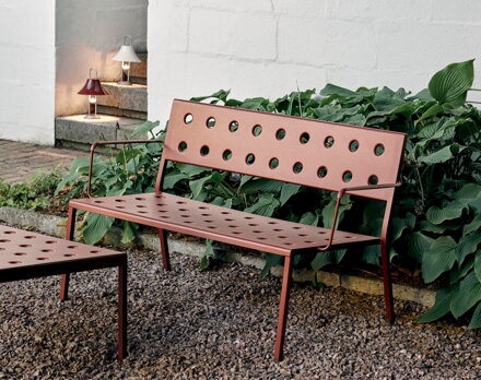Balcony Lounge Bench w. Arm š.121,5 cm