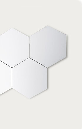 Zrcadlo Geometrika Hexagonal