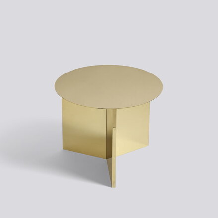 Stolek Slit table Round brass