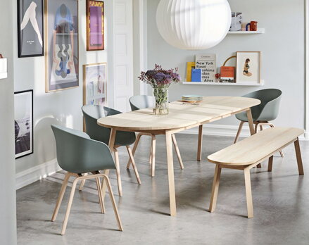 Stůl Triangle Leg Table, Solid Oak, 200 x 85 cm