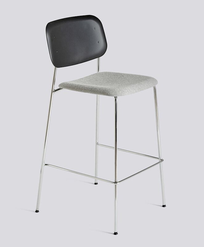 Barová židle Soft Edge 95 s čalouněným sedákem